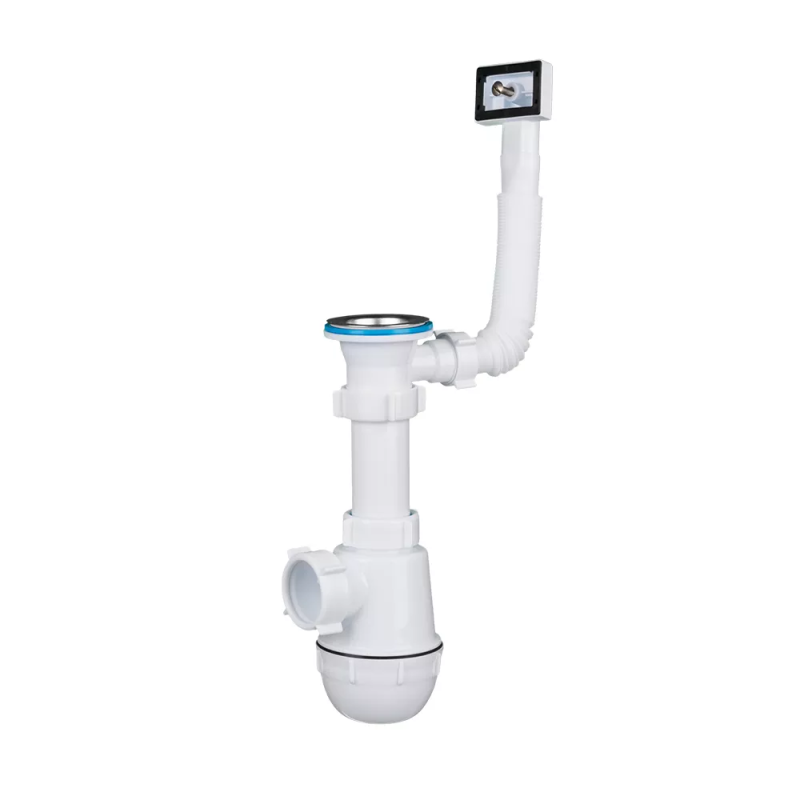 ANI-plast A0140S сифон АНІ ГРОТ 1 1/2"*40 з гнучким переливом мийки