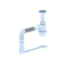 ANI-plast Сифон для мийки C2015, 1 1/4" х 40 з литим випуском, з гнучкою трубою 40 x 40/50