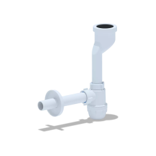 ANI-plast Сифон для пісуару U1003 з виходом на 32 мм, із прямою трубою 32 мм