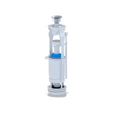 ANI-plast Зливний механізм бачка унітазу WC7030M кнопка метал, хром