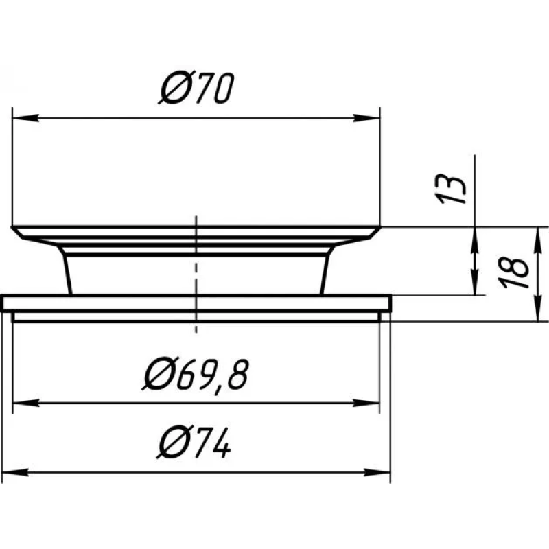 ANI-plast М080 Прокладка двостороння "Метелик"