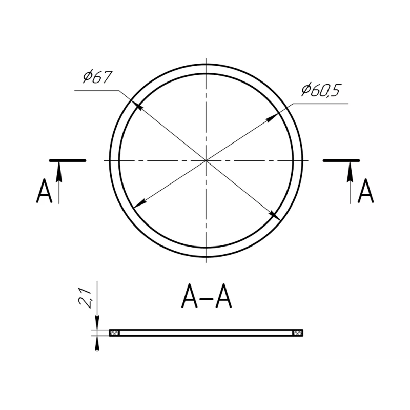ANI-plast М090 Прокладка 115 мм для сифону Ані 1 1/2"
