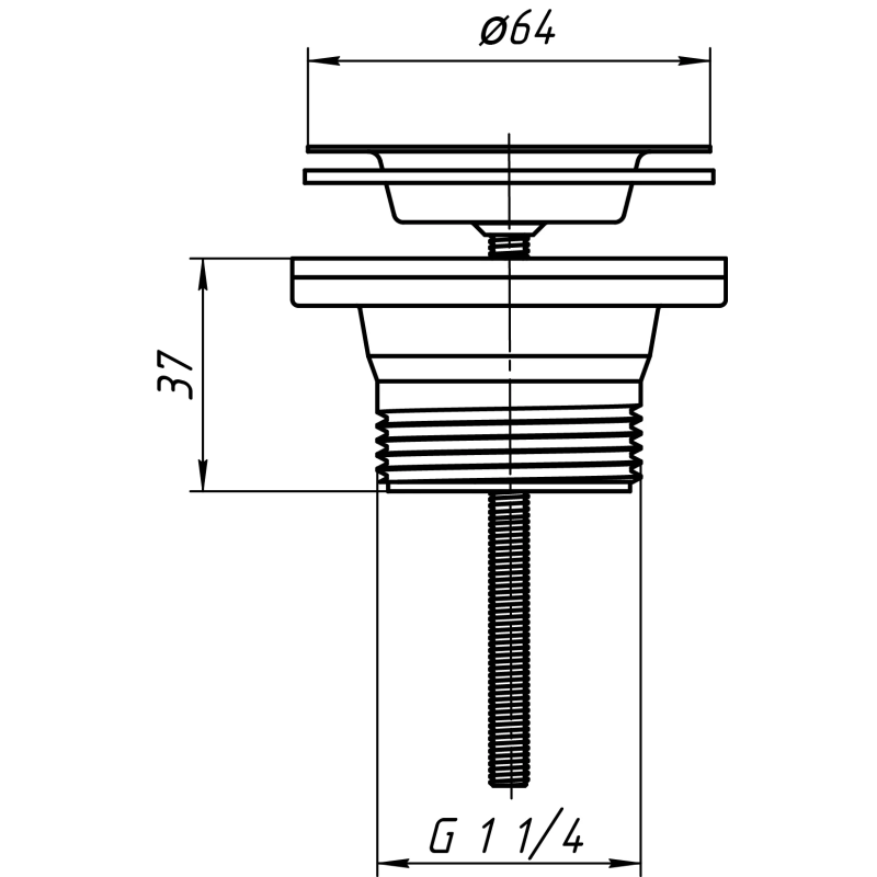 ANI-plast М200 Випуск із нерж. сіткою 1 1/4 "