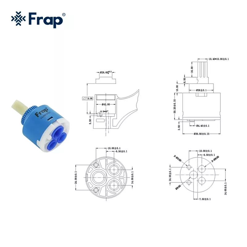 Frap Картридж F50-3 пластиковий шток, 40 мм