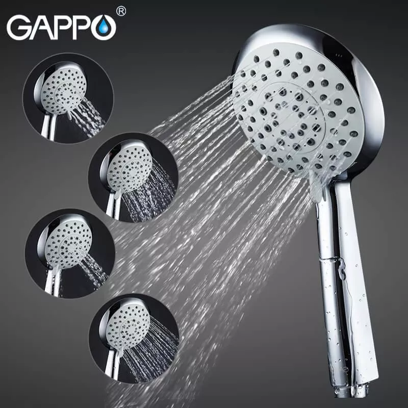 GAPPO Лійка для душу G17, 5-режимів, хром