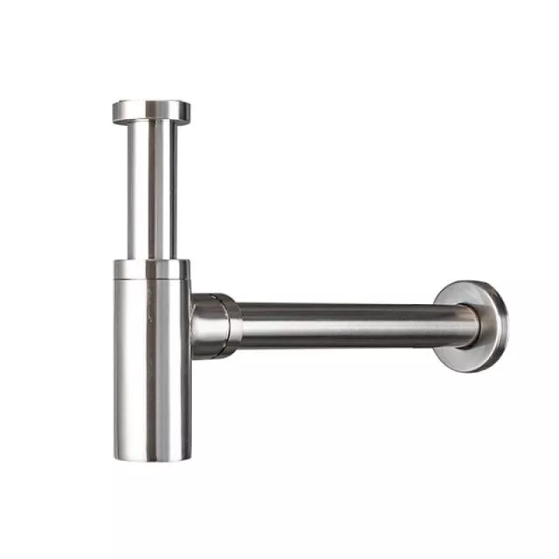 Frap Сифон для раковини F82 під донний клапан, латунь, хром