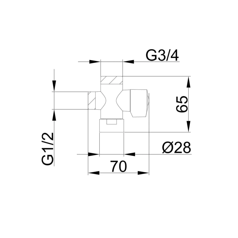Frap Дивертор + картридж для змішувача FBBB-3 поворотний, хром