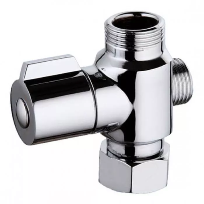 Frap Дивертор + кран-букс для змішувача FBBB поворотний, хром