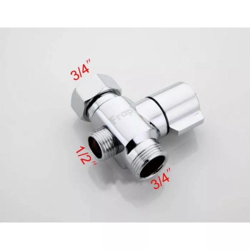 Frap Дивертор + кран-букс для змішувача FBBB поворотний, хром