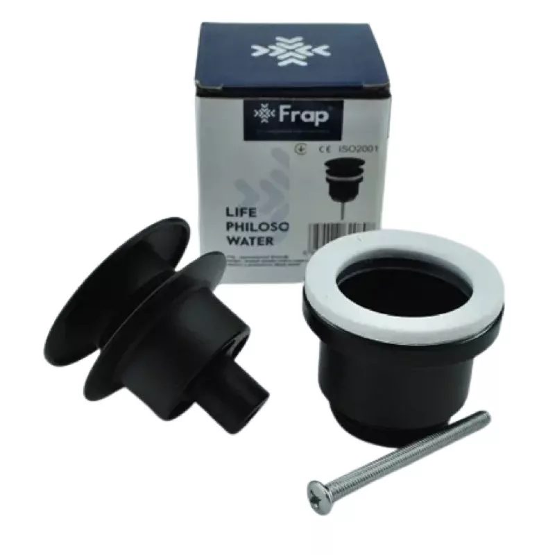 Frap Донний клапан F62-7 натискний, 1 1/4", чорний