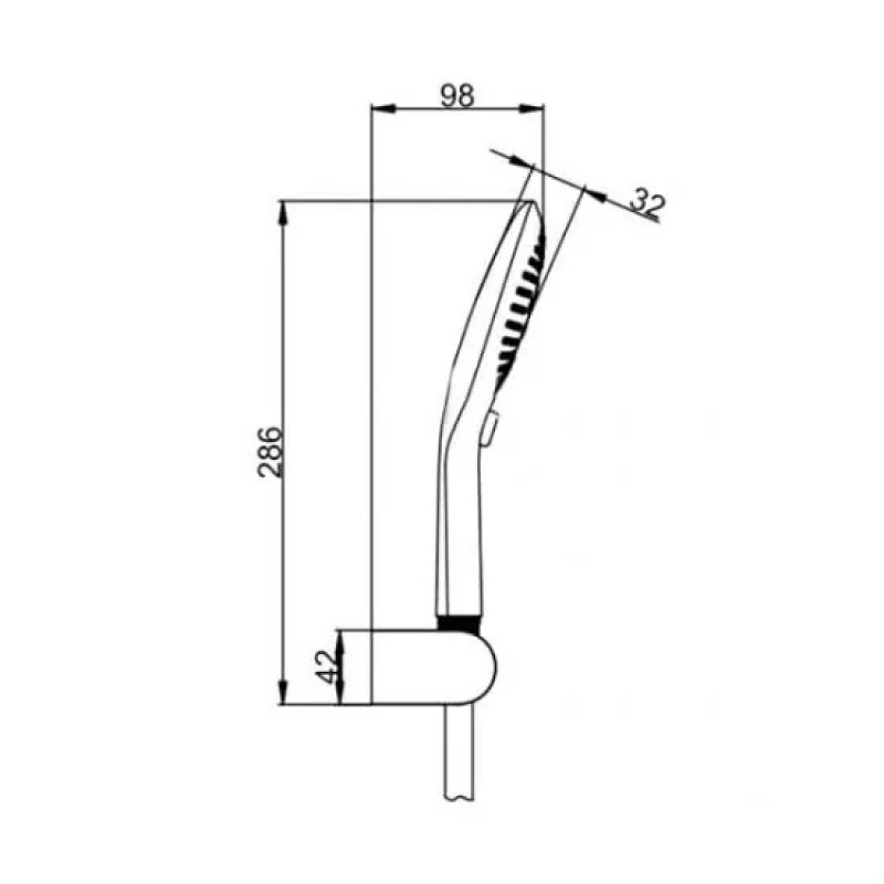 Frap Душовий набір IF302, (лійка 3-режими, шланг, тримач), хром