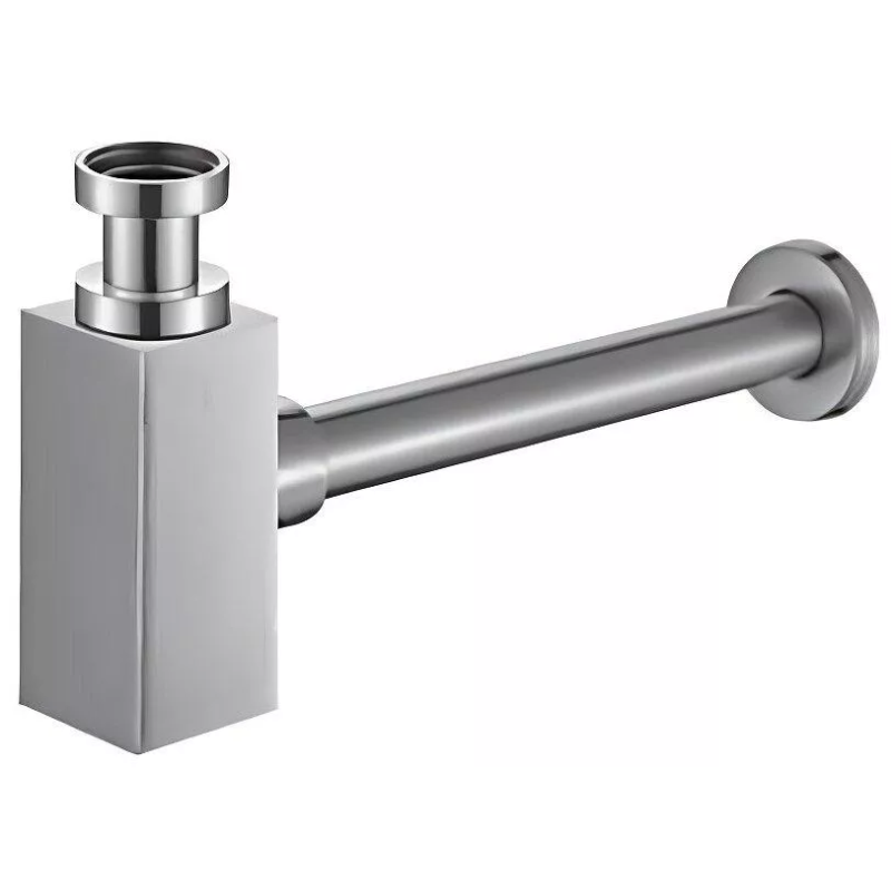 Frap Сифон для раковини F80-2 під донний клапан, латунь, хром