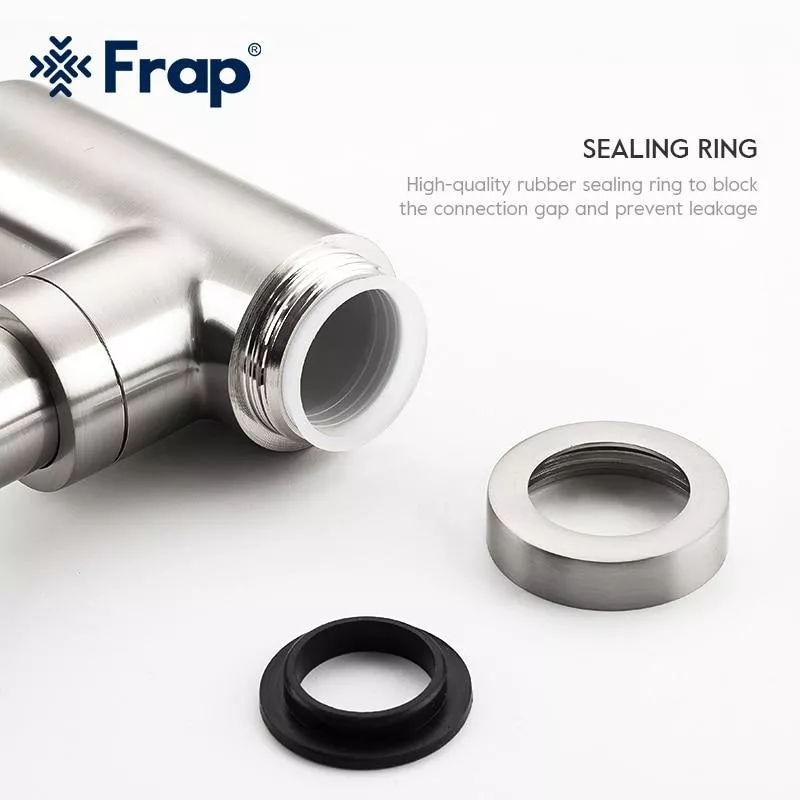 Frap Сифон для раковини F82-5 під донний клапан, латунь, сатин