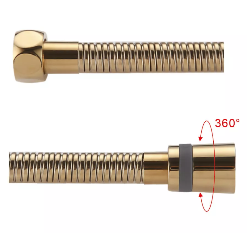 GAPPO Душовий шланг G45-6, 1500 мм, нержавіюча сталь, золото