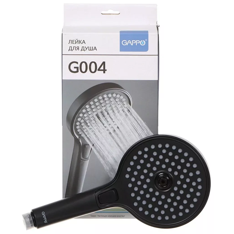GAPPO Душова лійка G004, 3-режим, чорний