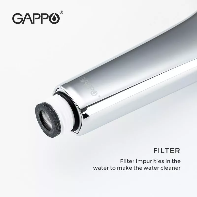 GAPPO Ручний душ G003, 3-режими, чорний