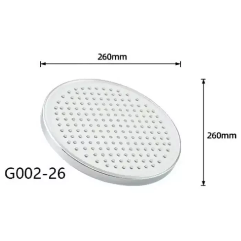 GAPPO Тропічний душ G002-26, Ø260 мм, білий/хром