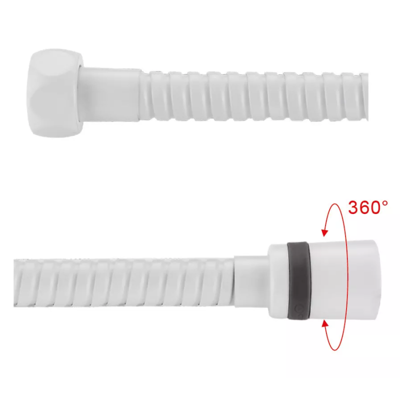 GAPPO Душовий шланг G45-8, 1500 мм, неіржавка сталь, білий