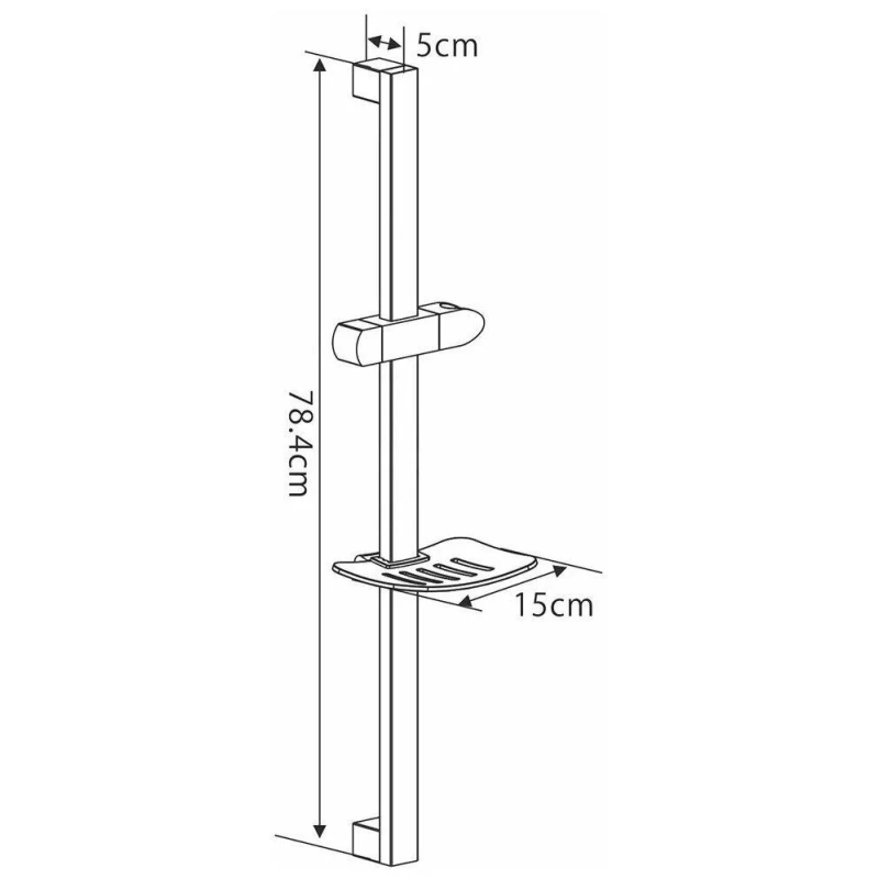 GAPPO Душовий гарнітур G8013, чорний