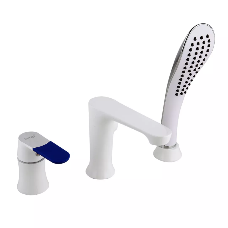 Frap Змішувач для ванни на борт F1134, білий/хром