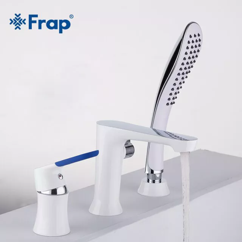 Frap Змішувач для ванни на борт F1134, білий/хром