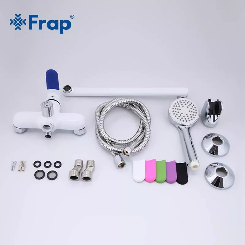 Frap Змішувач для ванни F2234, білий/хром