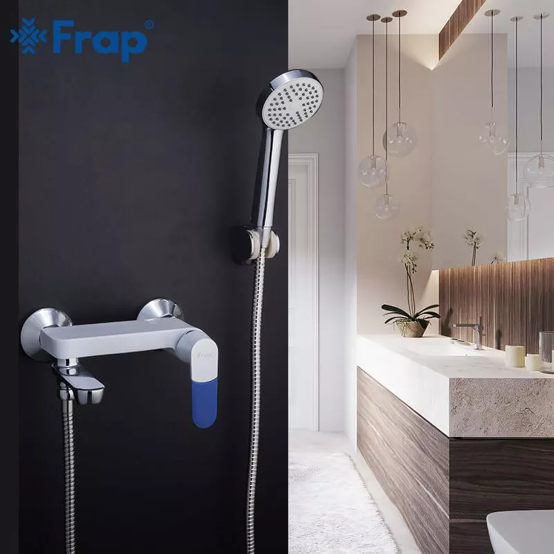 Frap Змішувач для ванни F3234, білий/хром