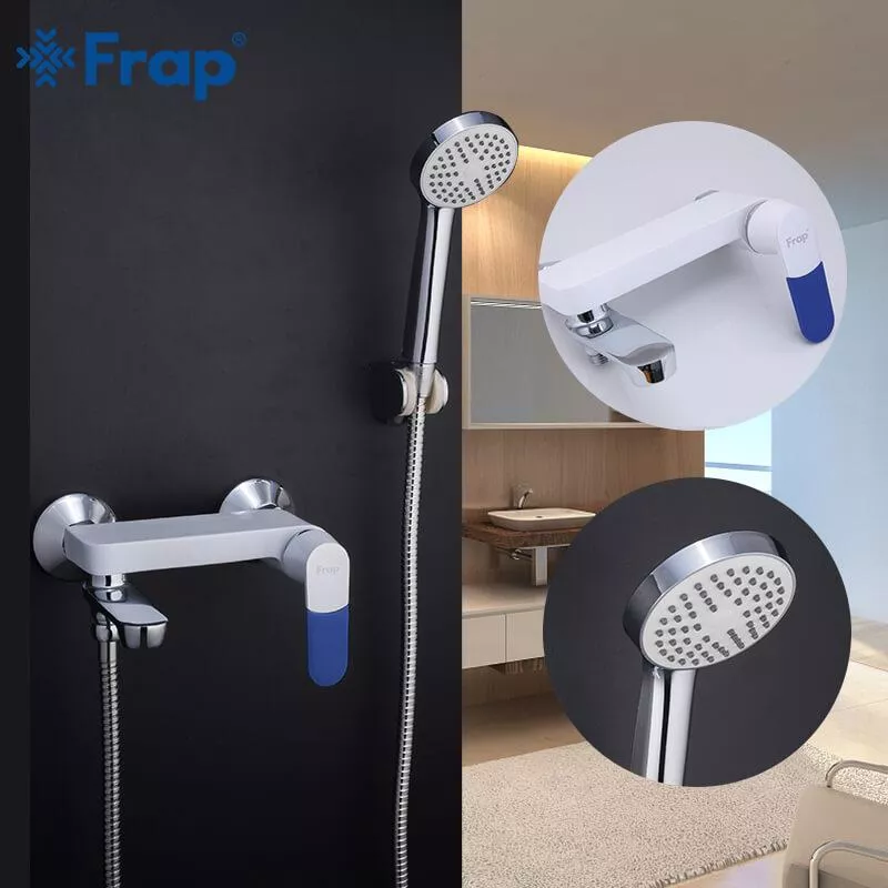 Frap Змішувач для ванни F3234, білий/хром