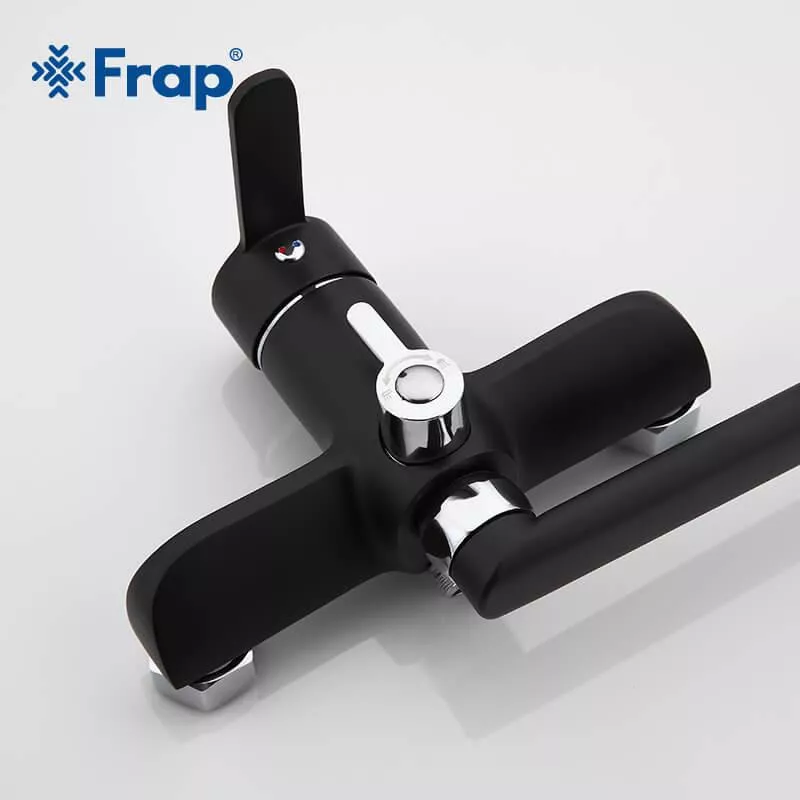 Frap Змішувач для ванни F2242, чорний/хром