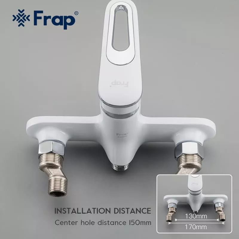 Frap Змішувач для ванни F2249, білий/хром