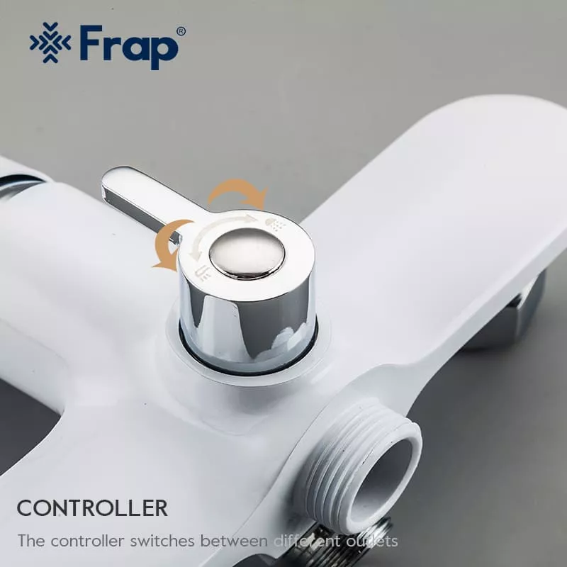 Frap Змішувач для ванни F2249, білий/хром