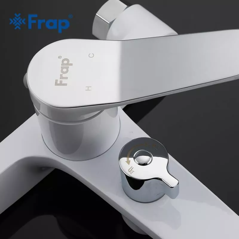 Frap Змішувач для ванни F3245, білий/хром