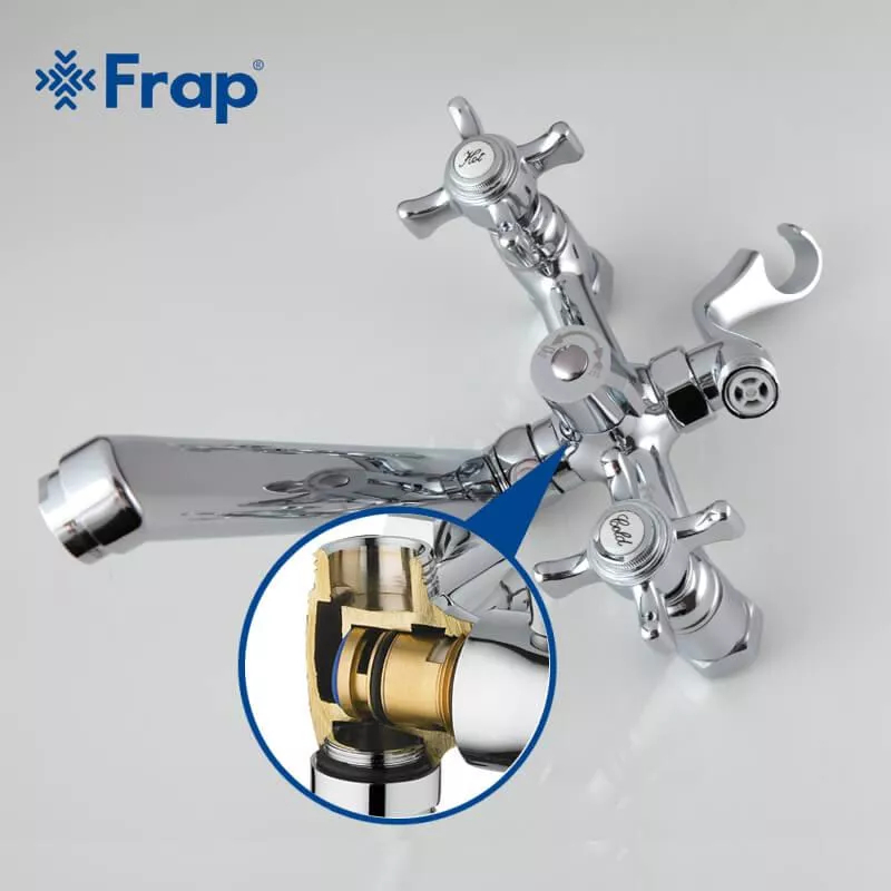 Frap Змішувач для ванни F2224, хром