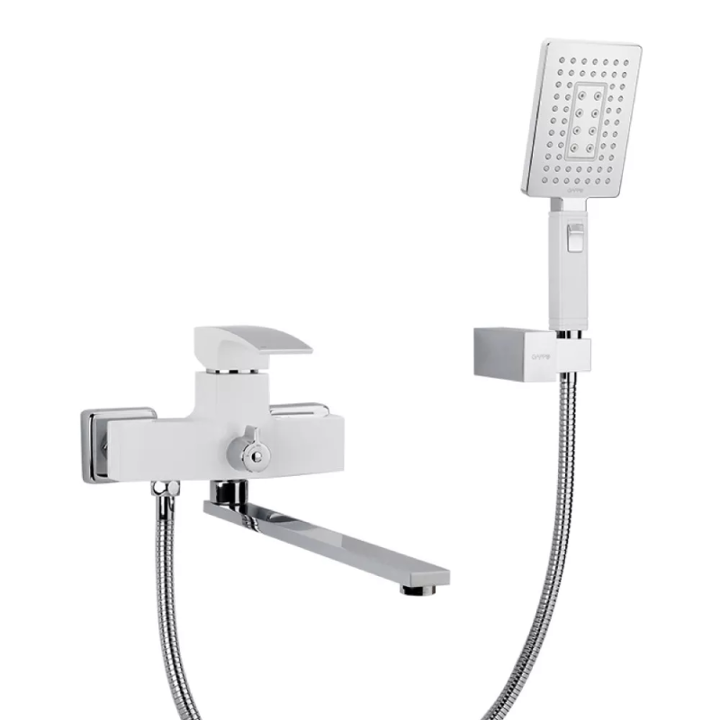 GAPPO Змішувач для ванни G2207-7, білий/хром