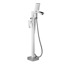 GAPPO Змішувач для ванни для підлоги G3007-8, білий/хром