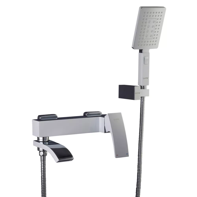 GAPPO Змішувач для ванни G3207-8, білий/хром