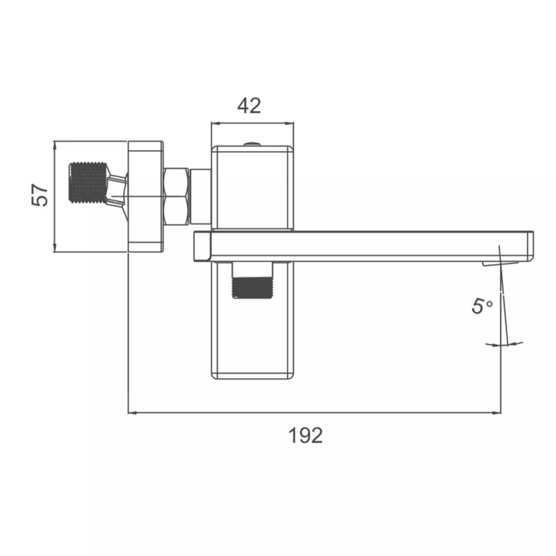 GAPPO Змішувач для ванни G3218, хром