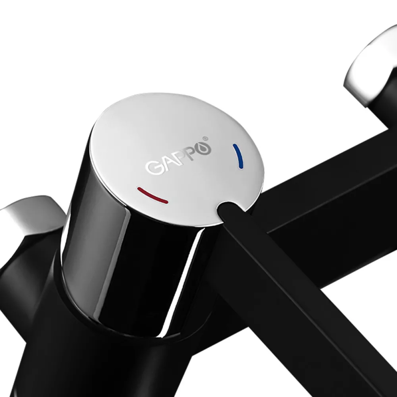 GAPPO Змішувач для ванни G3281, чорний хром