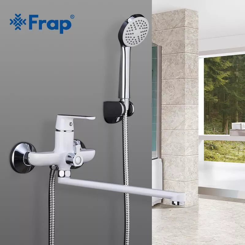 Frap Змішувач для ванни F2231, білий/хром