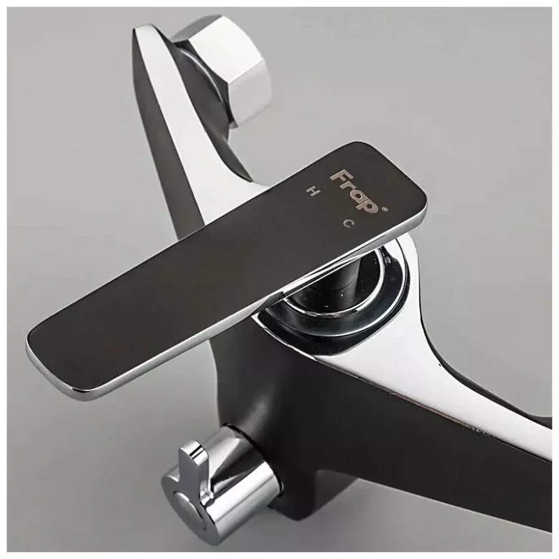 Frap Змішувач для ванни F2257, чорний/хром