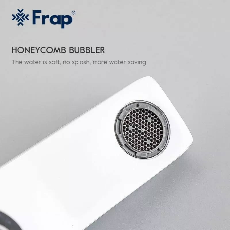 Frap Змішувач для ванни F3258, білий/хром