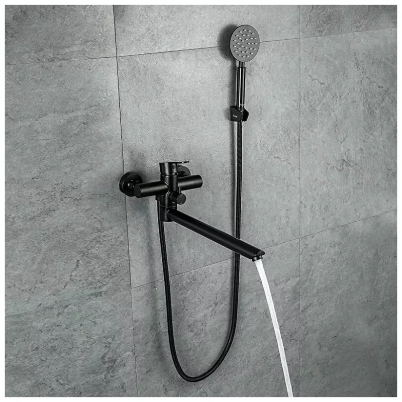 Frap Змішувач для ванни F22801-6, чорний