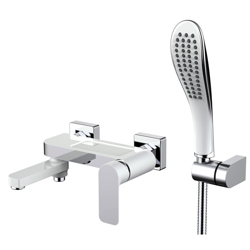 GAPPO Змішувач для ванни G3248, білий/хром