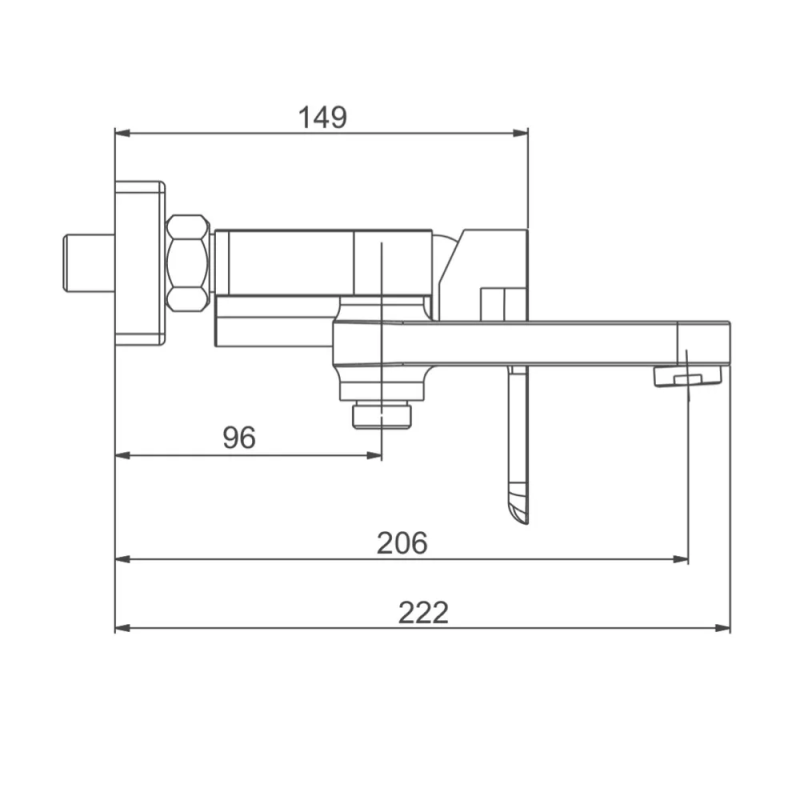 GAPPO Змішувач для ванни G3248, білий/хром