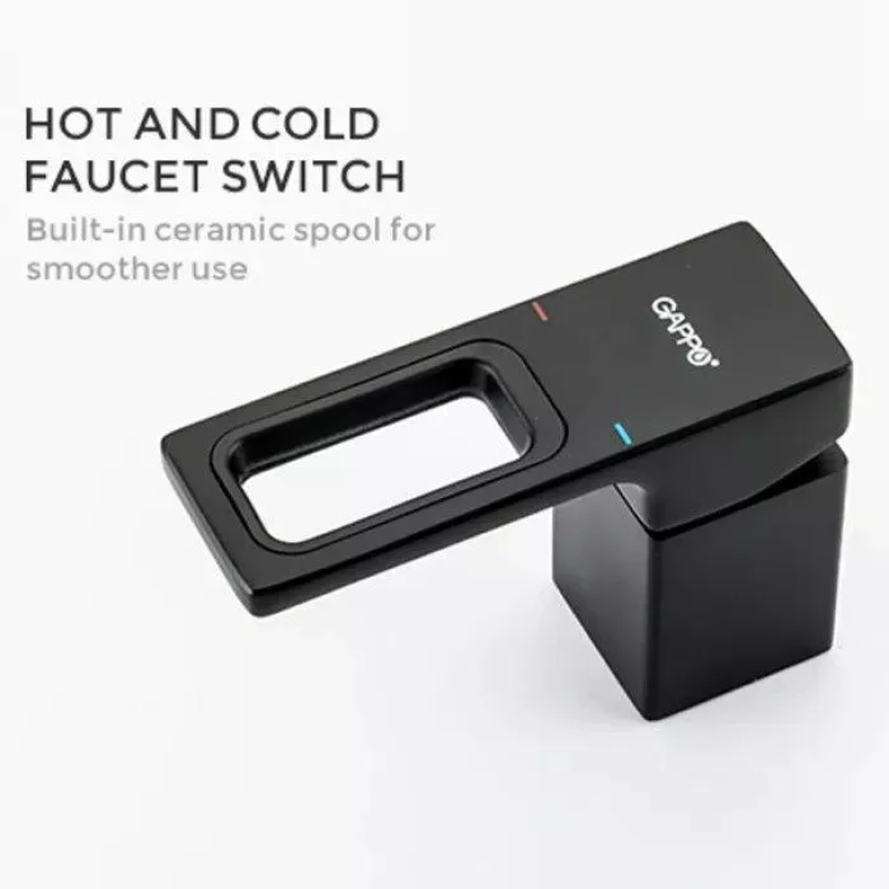 GAPPO Змішувач для ванни на борт G1117-6, чорний