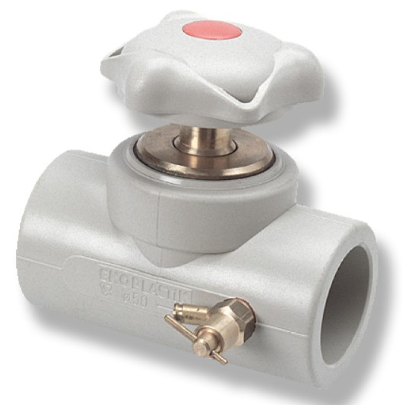 Wavin Вентиль прохідний з випускним клапаном (правий) 50мм (SVEV050PXX)