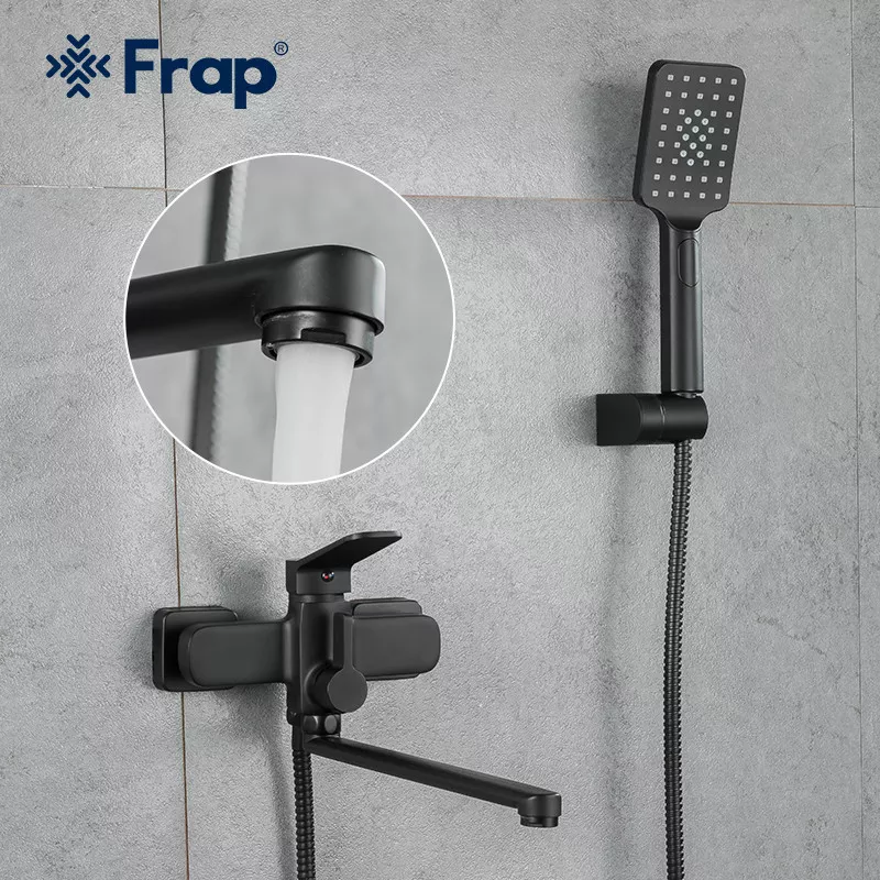 Frap Змішувач для ванни F2262, чорний