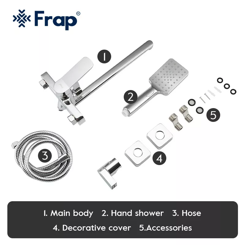 Frap Змішувач для ванни F2261, хром