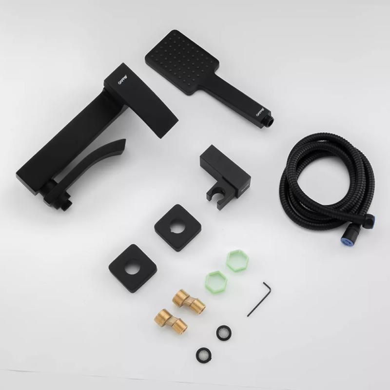 GAPPO Змішувач для ванни G3207-6, чорний