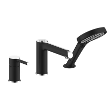 GAPPO Змішувач для ванни на борт G1103-6, чорний/хром